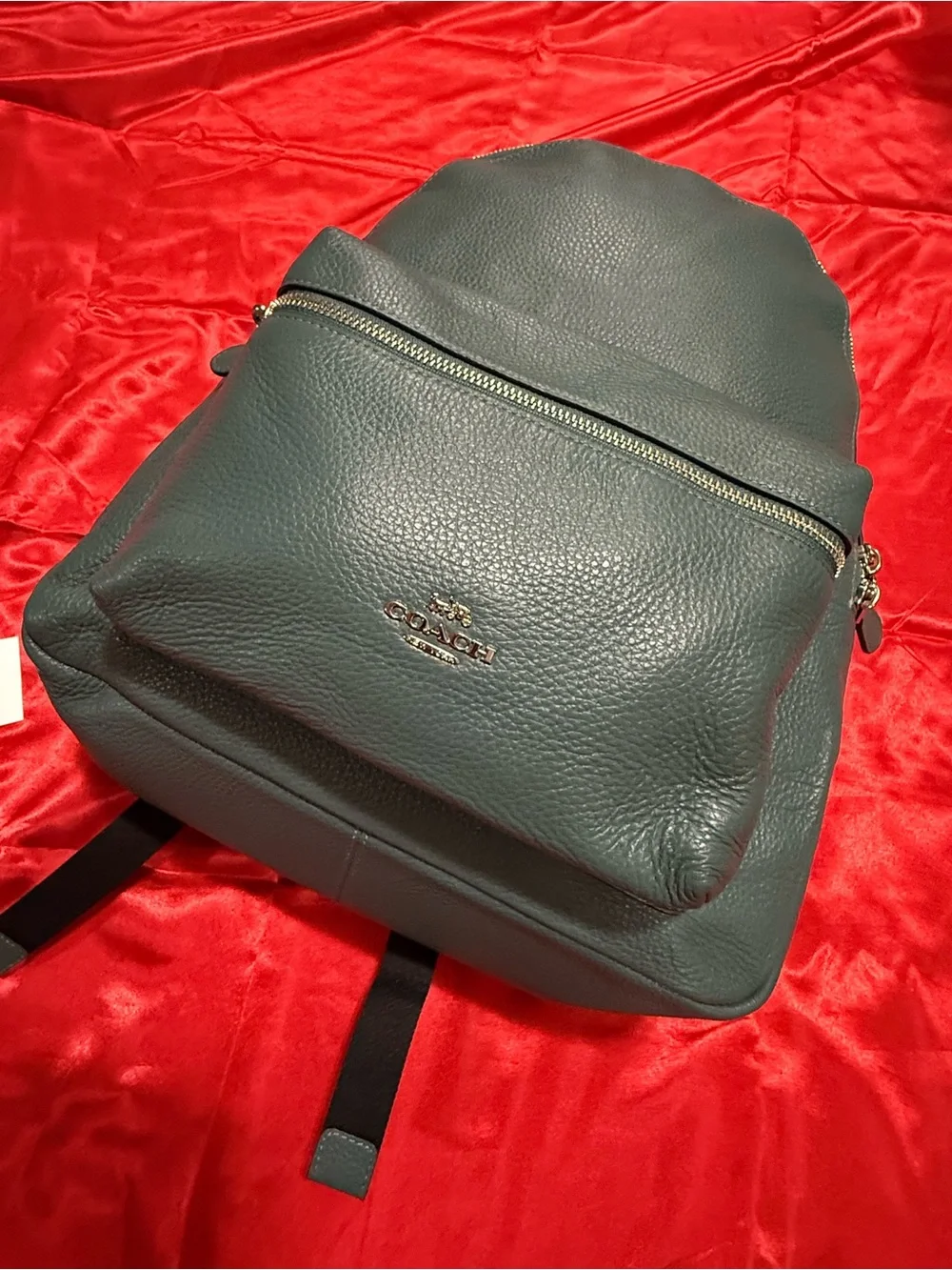 WOW POSHMARK - Authentic NWT Coach Pebbled Leather Turquoise Backpack
